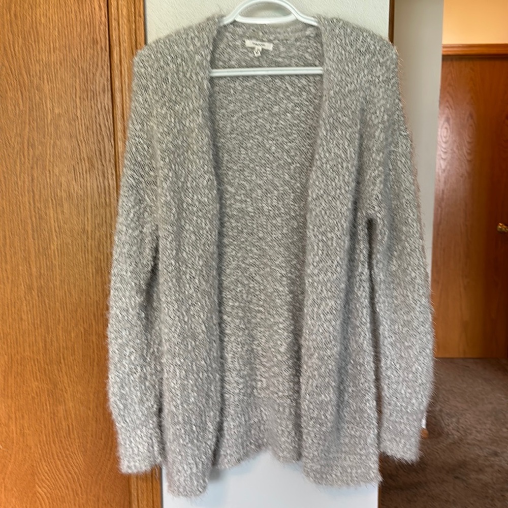 Light weight fuzzy cardigan